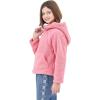 imageRolanko Girls Sherpa Pullover Hoodie Half Zipper Fuzzy Hoodie Sweatshirt with Pockets Kids Fleece Tops 414 YearsPink