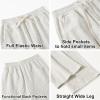 imageRolanko Girls Wide Leg Sweatpants Straight Pants for Kids Girls Trousers with Pockets SweatsLightgrey