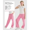 imageRolanko Girls Wide Leg Sweatpants Straight Pants for Kids Girls Trousers with Pockets SweatsPink