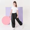 imageRolanko Parachute Pants for Girls Y2K Cargo Trousers with Pockets Harajuku Jogger Pants Kids 414 YearsBblack Sport