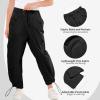 imageRolanko Parachute Pants for Girls Y2K Cargo Trousers with Pockets Harajuku Jogger Pants Kids 414 YearsBlack