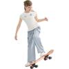 imageRolanko Parachute Pants for Girls Y2K Cargo Trousers with Pockets Harajuku Jogger Pants Kids 414 YearsBlue
