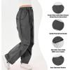 imageRolanko Parachute Pants for Girls Y2K Cargo Trousers with Pockets Harajuku Jogger Pants Kids 414 YearsC1grey
