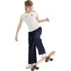 imageRolanko Parachute Pants for Girls Y2K Cargo Trousers with Pockets Harajuku Jogger Pants Kids 414 YearsNavy