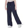 imageRolanko Parachute Pants for Girls Y2K Cargo Trousers with Pockets Harajuku Jogger Pants Kids 414 YearsNavy