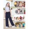 imageRolanko Parachute Pants for Girls Y2K Cargo Trousers with Pockets Harajuku Jogger Pants Kids 414 YearsNavy