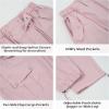 imageRolanko Parachute Pants for Girls Y2K Cargo Trousers with Pockets Harajuku Jogger Pants Kids 414 YearsPink