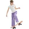 imageRolanko Parachute Pants for Girls Y2K Cargo Trousers with Pockets Harajuku Jogger Pants Kids 414 YearsPurple