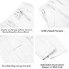 imageRolanko Parachute Pants for Girls Y2K Cargo Trousers with Pockets Harajuku Jogger Pants Kids 414 YearsWhite
