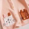 imageRolanko Toddler Girls Sweater Long Sleeve Open Front Button Down Knit Cardigan Kids Clothes 16 YearsC2pink Cat