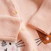 imageRolanko Toddler Girls Sweater Long Sleeve Open Front Button Down Knit Cardigan Kids Clothes 16 YearsC2pink Cat