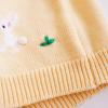 imageRolanko Toddler Girls Sweater Long Sleeve Open Front Button Down Knit Cardigan Kids Clothes 16 YearsDyellow Rabbit