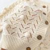imageRolanko Toddler Girls Sweater Long Sleeve Open Front Button Down Knit Cardigan Kids Clothes 16 YearsJapricot