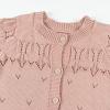 imageRolanko Toddler Girls Sweater Long Sleeve Open Front Button Down Knit Cardigan Kids Clothes 16 YearsJpink