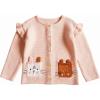 imageRolanko Toddler Girls Sweater Long Sleeve Open Front Button Down Knit Cardigan Kids Clothes 16 YearsC2pink Cat