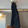 imageRolanko Girls Baggy Jeans Distressed Denim Pants Elastic Waist Wide Leg Jeans for Girls Kids Loose Fit 414 YearsCurvedline