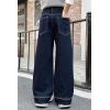 imageRolanko Girls Baggy Jeans Distressed Denim Pants Elastic Waist Wide Leg Jeans for Girls Kids Loose Fit 414 YearsSolidcolor