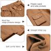 imageRolanko Girls Cargo Pants Baggy Y2K Cargo Trousers Jeans Wide Leg Pants with Multi Pockets 415 YearsBrownpockets