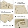 imageRolanko Girls Cargo Pants Baggy Y2K Cargo Trousers Jeans Wide Leg Pants with Multi Pockets 415 YearsKhaki