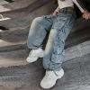 imageRolanko Girls Cargo Pants Baggy Y2K Cargo Trousers Jeans Wide Leg Pants with Multi Pockets 415 YearsMultipockets