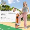 imageRolanko Girls Cargo Pants Baggy Y2K Cargo Trousers Jeans Wide Leg Pants with Multi Pockets 415 YearsPink