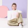 imageRolanko Girls Cargo Pants Wide Leg Streetwear Kids Pants with Pockets Trendy Jogger Trousers 414 YearsBeige