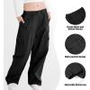imageRolanko Girls Cargo Pants Wide Leg Streetwear Kids Pants with Pockets Trendy Jogger Trousers 414 YearsBlack