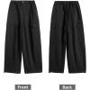 imageRolanko Girls Cargo Pants Wide Leg Streetwear Kids Pants with Pockets Trendy Jogger Trousers 414 YearsBlack