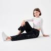 imageRolanko Girls Cargo Pants Wide Leg Streetwear Kids Pants with Pockets Trendy Jogger Trousers 414 YearsBlacklines