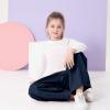 imageRolanko Girls Cargo Pants Wide Leg Streetwear Kids Pants with Pockets Trendy Jogger Trousers 414 YearsNavy