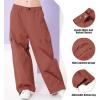 imageRolanko Girls Cargo Pants Wide Leg Streetwear Kids Pants with Pockets Trendy Jogger Trousers 414 YearsRed