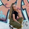 imageRolanko Girls Cargo Pants for Kids Loose Streetwear Hip Hop Dance Cotton Cargo Jogger Pants for Kids 415 YearsArmy Green
