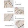 imageRolanko Girls Cargo Pants for Kids Loose Streetwear Hip Hop Dance Cotton Cargo Jogger Pants for Kids 415 YearsBeige