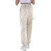 imageRolanko Girls Cargo Pants for Kids Loose Streetwear Hip Hop Dance Cotton Cargo Jogger Pants for Kids 415 YearsBeige