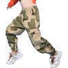 imageRolanko Girls Cargo Pants for Kids Loose Streetwear Hip Hop Dance Cotton Cargo Jogger Pants for Kids 415 YearsCamouflage