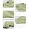 imageRolanko Girls Cargo Pants for Kids Loose Streetwear Hip Hop Dance Cotton Cargo Jogger Pants for Kids 415 YearsG1oliver Green