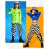 imageRolanko Girls Cargo Pants for Kids Loose Streetwear Hip Hop Dance Cotton Cargo Jogger Pants for Kids 415 YearsH1white Plaid