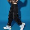imageRolanko Girls Cargo Pants for Kids Loose Streetwear Hip Hop Dance Cotton Cargo Jogger Pants for Kids 415 YearsLight Strip