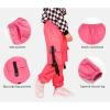 imageRolanko Girls Cargo Pants for Kids Loose Streetwear Hip Hop Dance Cotton Cargo Jogger Pants for Kids 415 YearsPink