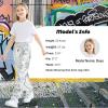 imageRolanko Girls Cargo Pants for Kids Loose Streetwear Hip Hop Dance Cotton Cargo Jogger Pants for Kids 415 YearsSilver