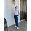 imageRolanko Girls Jeans Denim Elastic Wasit Wide Leg Baggy Pants Kids Clothes 414 YearsD1cargo