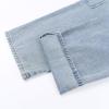imageRolanko Girls Jeans Denim Elastic Wasit Wide Leg Baggy Pants Kids Clothes 414 YearsF1cargopockets