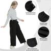 imageRolanko Girls Wide Leg Corduroy Pants High Waist Trousers Vintage Kids Pants Streetwear Casual 412 YearsBlack