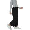 imageRolanko Girls Wide Leg Corduroy Pants High Waist Trousers Vintage Kids Pants Streetwear Casual 412 YearsBlack