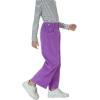 imageRolanko Girls Wide Leg Corduroy Pants High Waist Trousers Vintage Kids Pants Streetwear Casual 412 YearsPurple