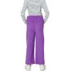 imageRolanko Girls Wide Leg Corduroy Pants High Waist Trousers Vintage Kids Pants Streetwear Casual 412 YearsPurple