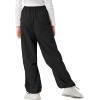 imageRolanko Wide Leg Girls Parachute Cargo Pants for Girls Butterfly Y2K Kids Cargo Jogger Trousers with Pockets Loose FitBlack