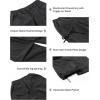 imageRolanko Wide Leg Girls Parachute Cargo Pants for Girls Butterfly Y2K Kids Cargo Jogger Trousers with Pockets Loose FitBlack