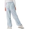 imageRolanko Wide Leg Girls Parachute Cargo Pants for Girls Butterfly Y2K Kids Cargo Jogger Trousers with Pockets Loose FitBlue
