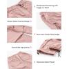 imageRolanko Wide Leg Girls Parachute Cargo Pants for Girls Butterfly Y2K Kids Cargo Jogger Trousers with Pockets Loose FitPink